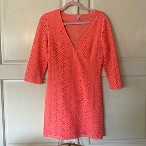 Like New, Lilly Pulitzer dress coral Sz: m